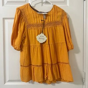 Orange blouse, Knox rose